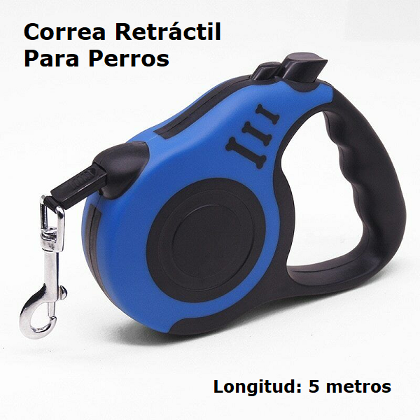 Correa Retráctil Para Mascotas 5M